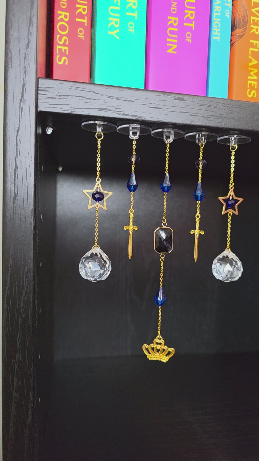 Crown & Sword Bookshelf Charms