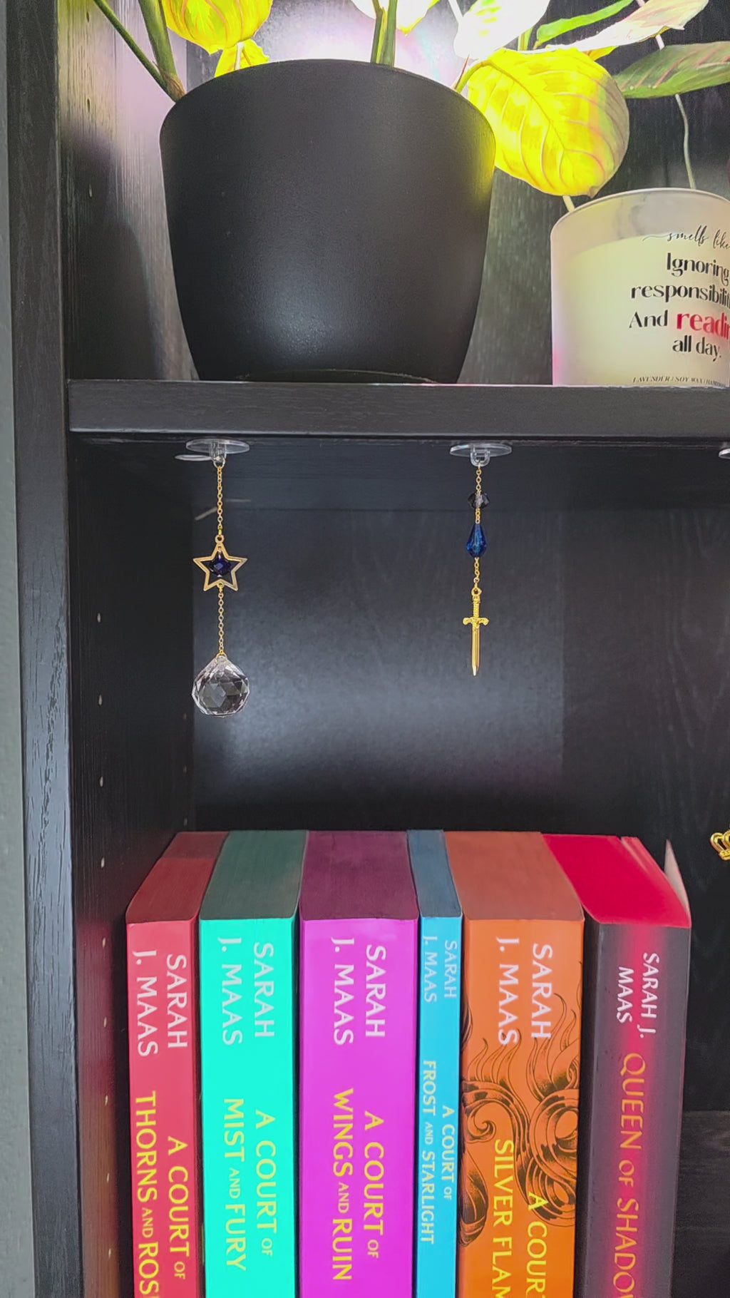 Crown & Sword Bookshelf Charms