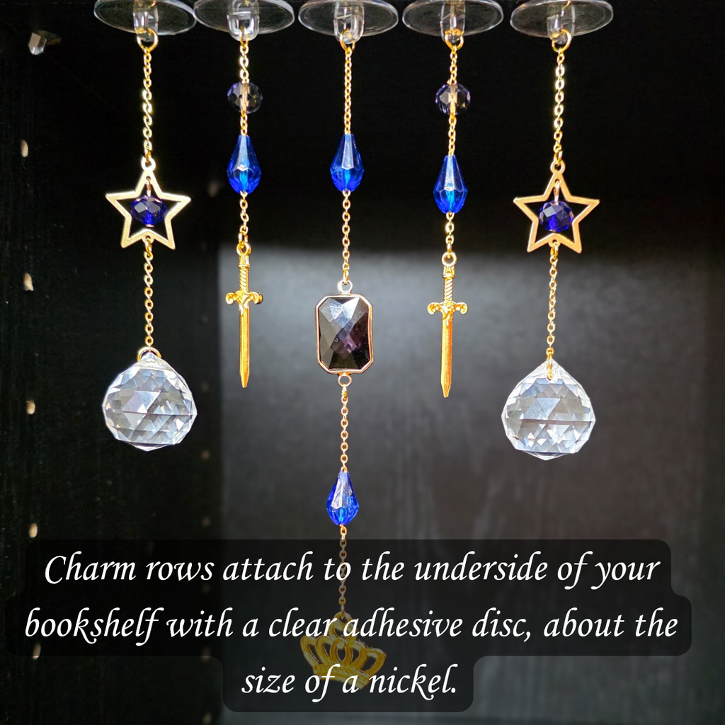 Crown & Sword Bookshelf Charms