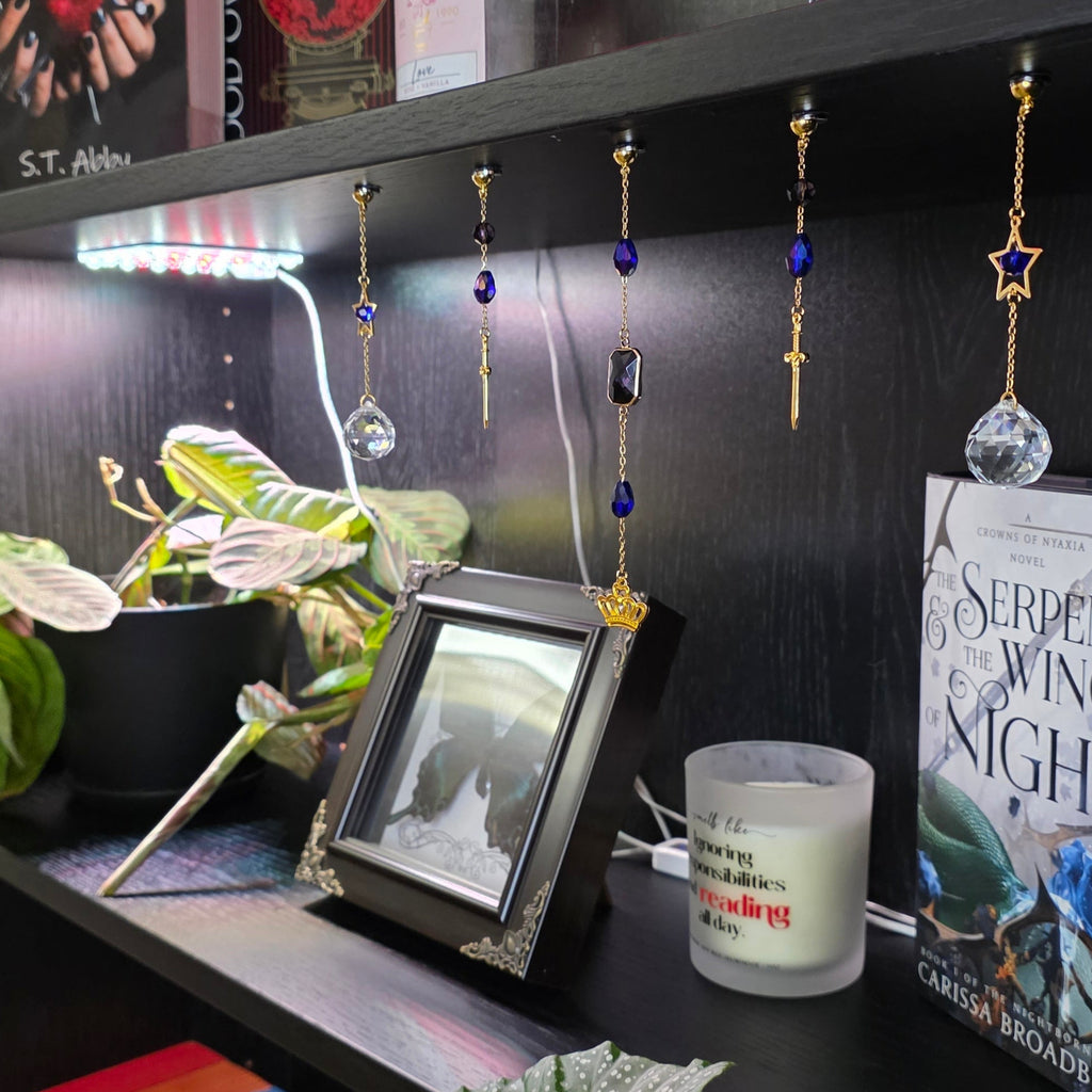 Crown & Sword Bookshelf Charms