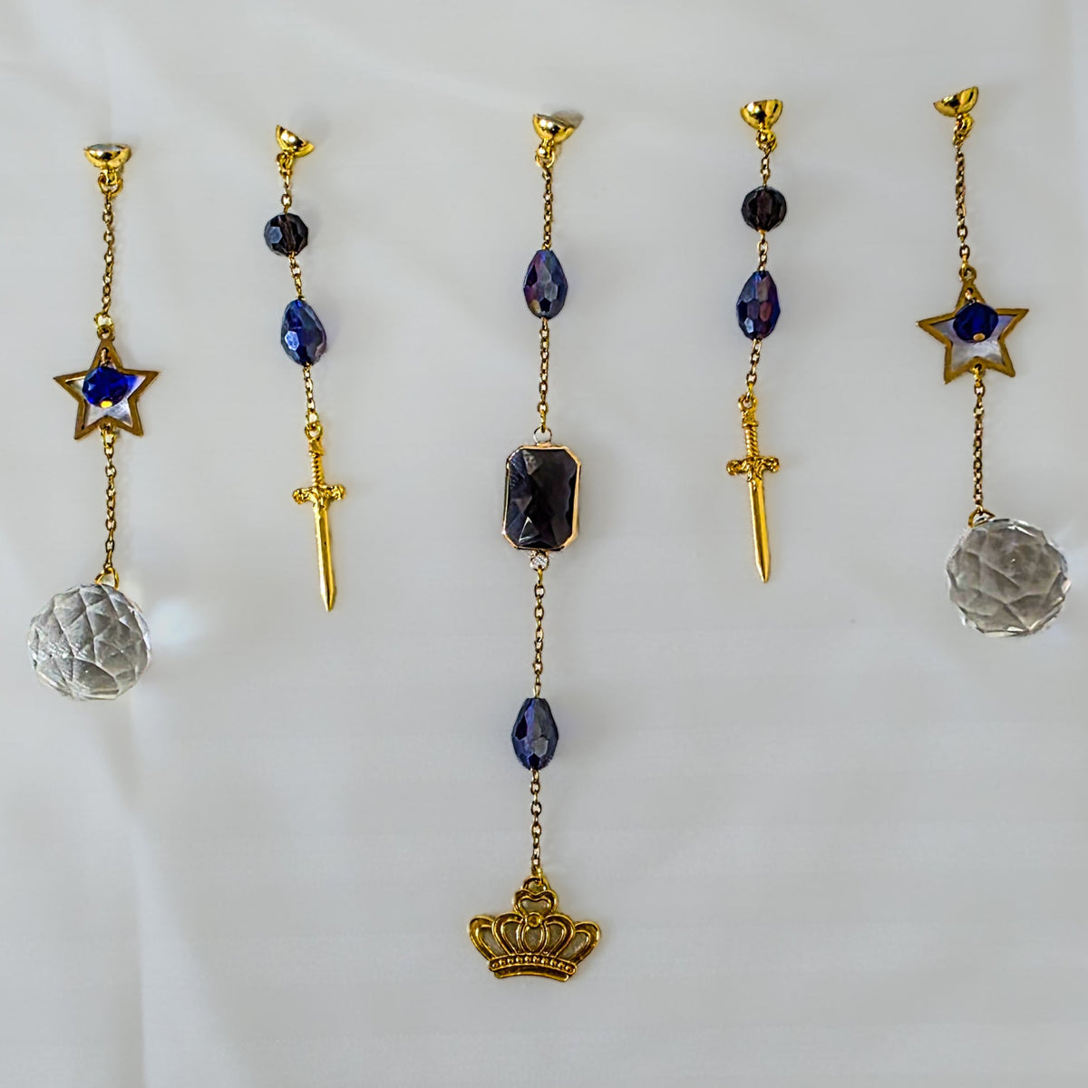 Crown & Sword Bookshelf Charms