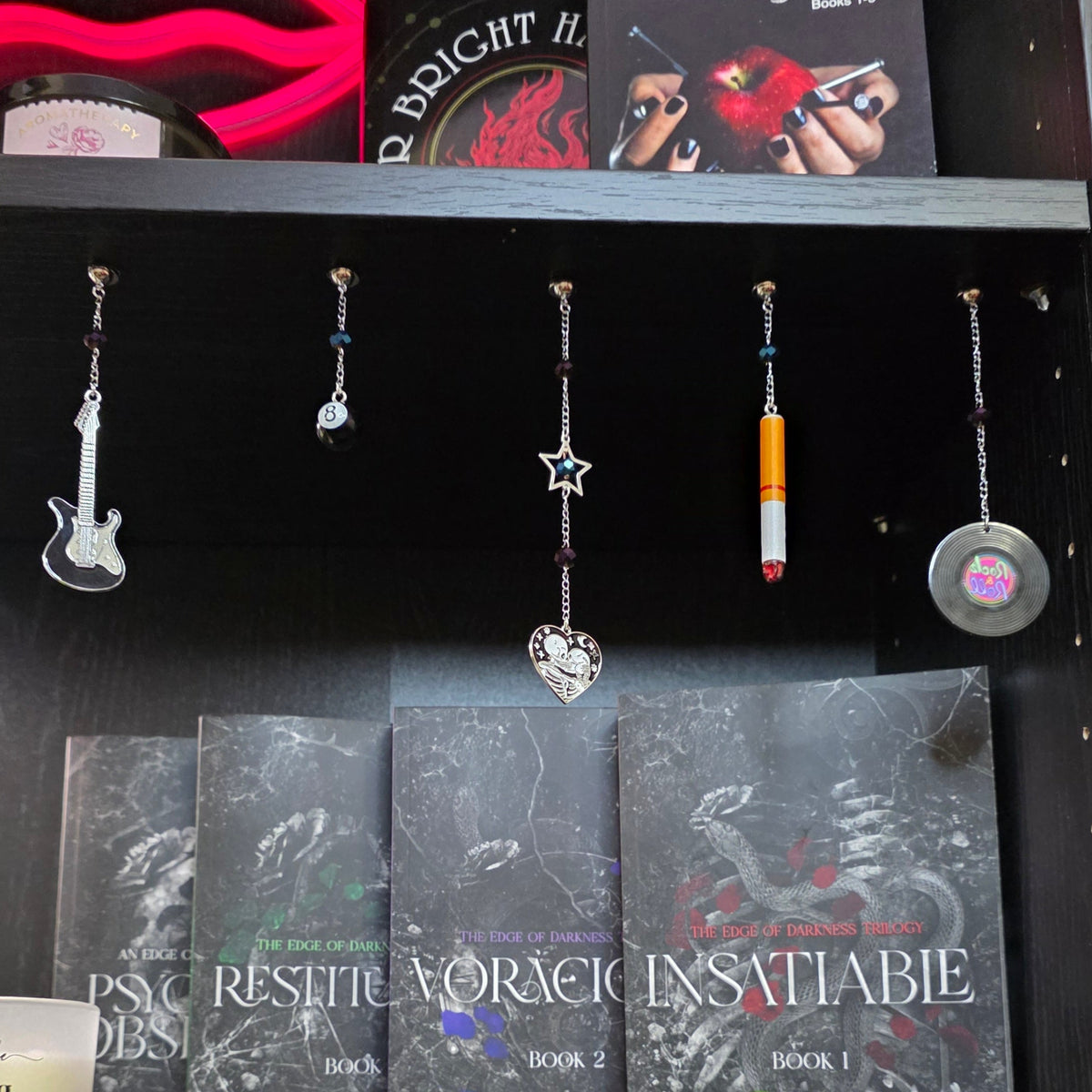Rockstar Romance Bookshelf Charms