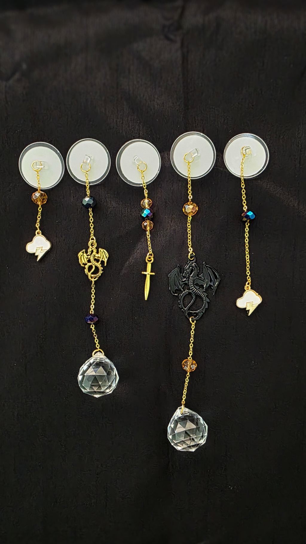 Dragons & Lightning Bookshelf Charms