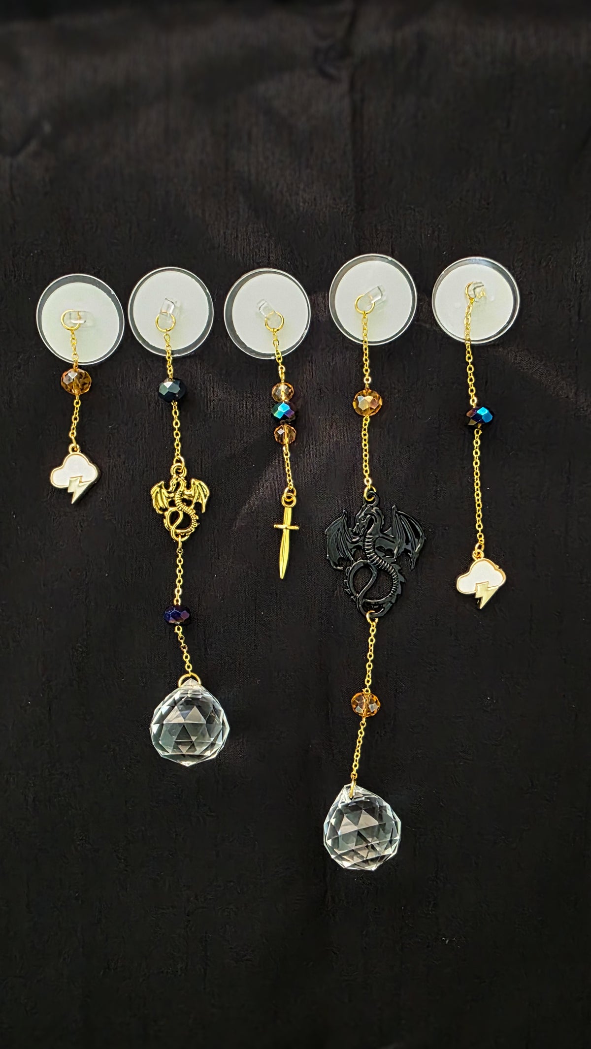 Dragons & Lightning Bookshelf Charms