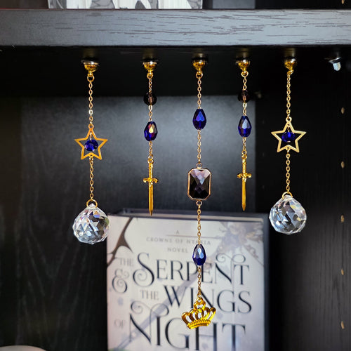 Crown & Sword Bookshelf Charms