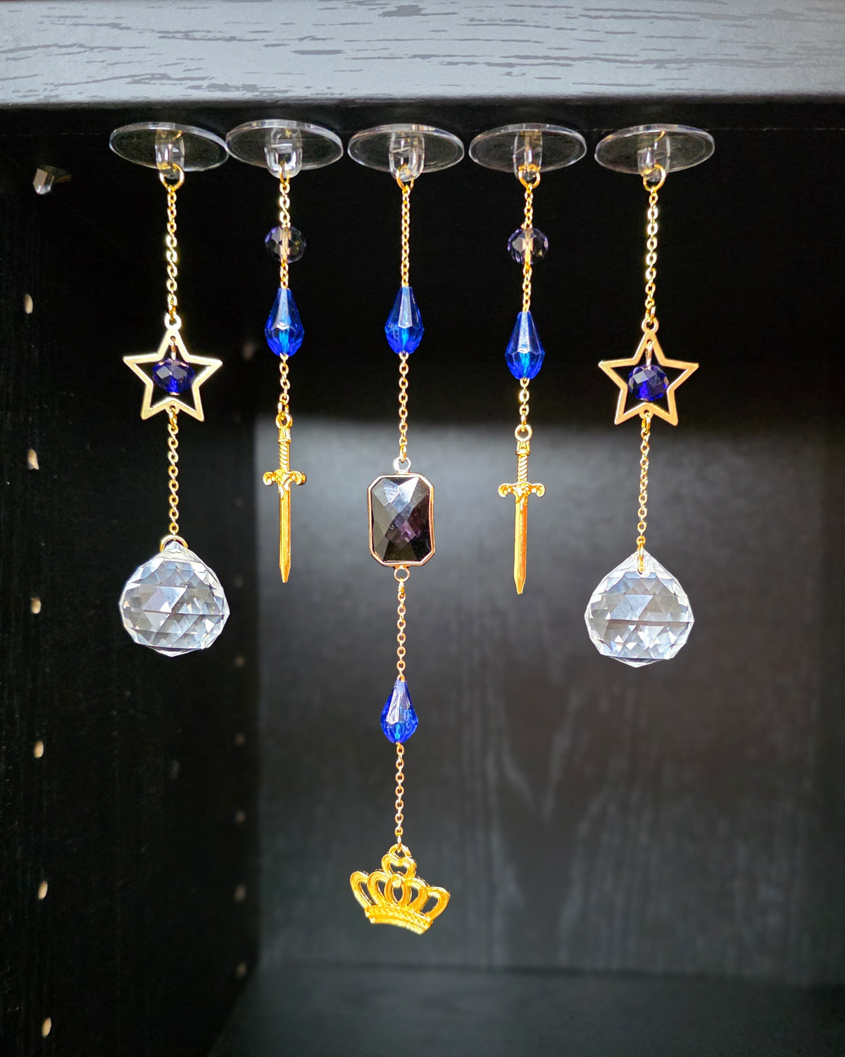 Crown & Sword Bookshelf Charms