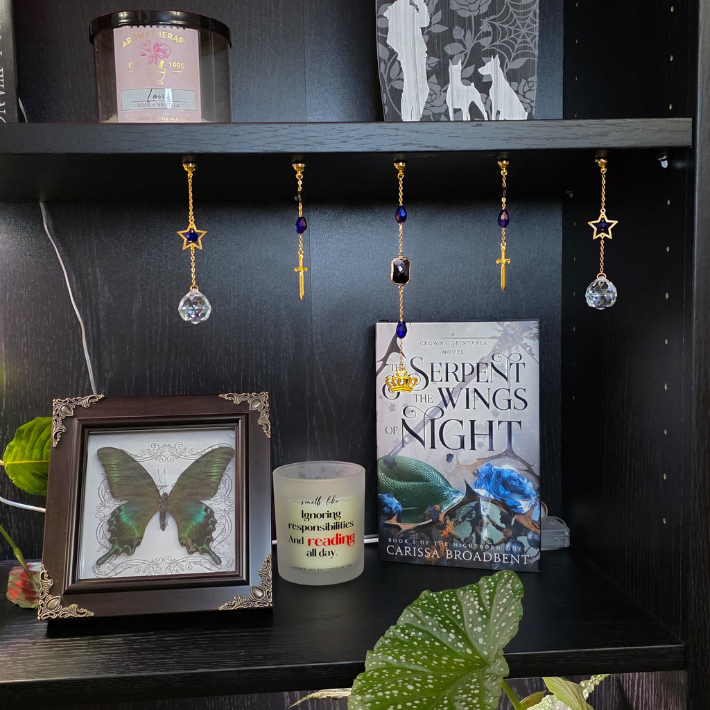 Crown & Sword Bookshelf Charms