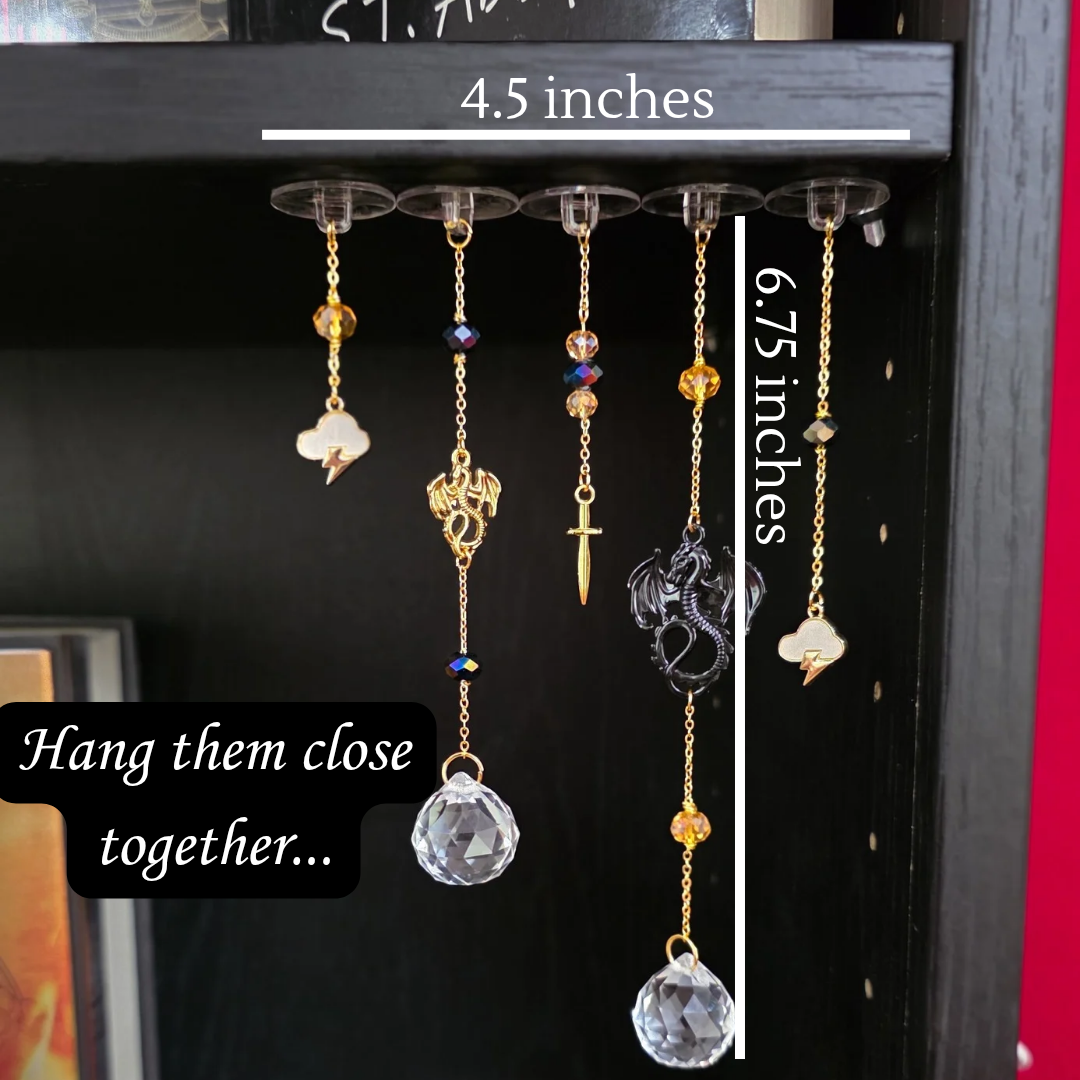 Dragons & Lightning Bookshelf Charms