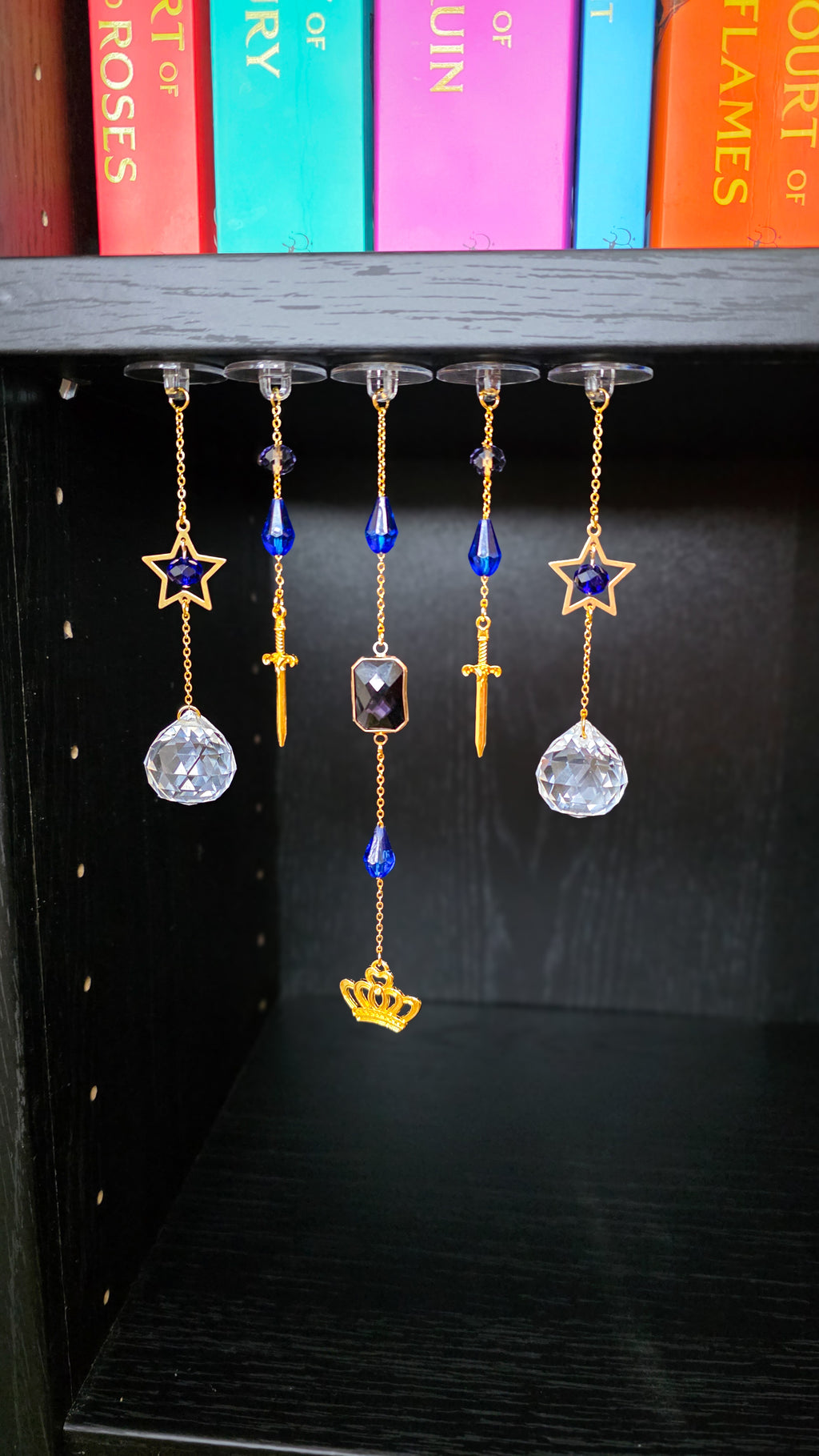 Crown & Sword Bookshelf Charms