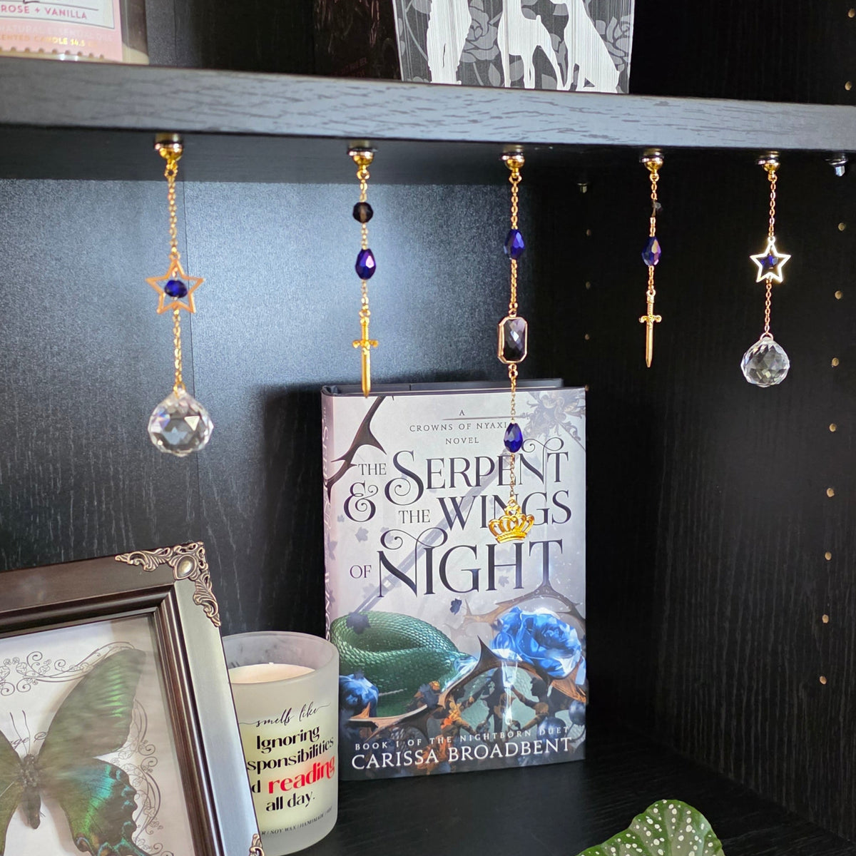Crown & Sword Bookshelf Charms