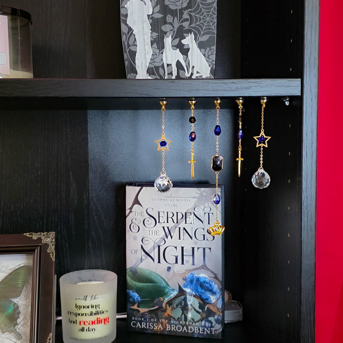 Crown & Sword Bookshelf Charms