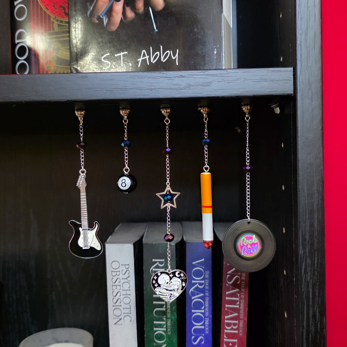 Rockstar Romance Bookshelf Charms